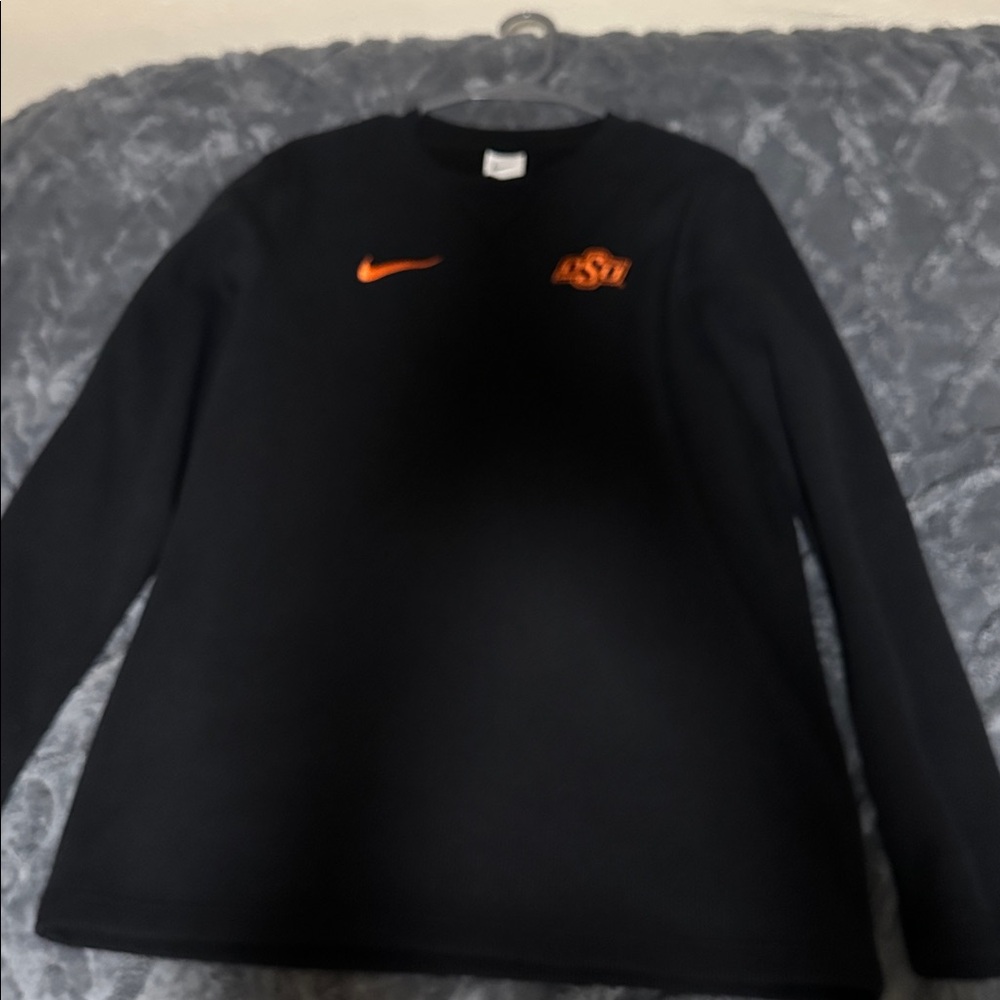 Nike Black Long Sleeve with Orange Accents